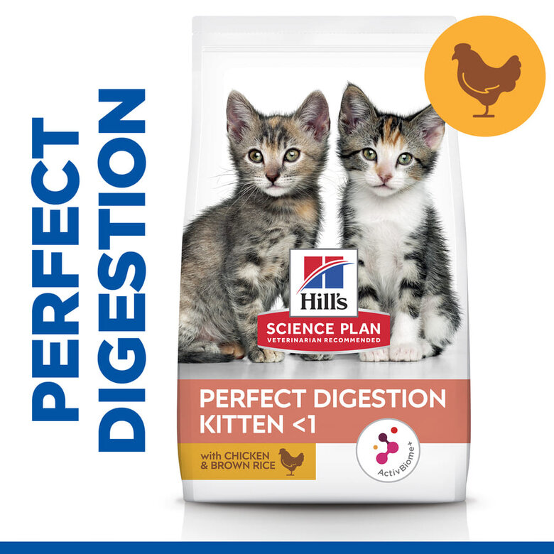 Hill’s Kitten Science Plan Perfect Digestion Ração, , large image number null